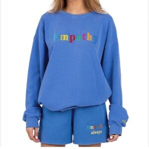 The Mayfair Group - Blue Empathy Sweatshirt and Shorts SET